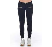 Frankie Morello Black Cotton Women Jeans - IT44|L