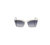 Frankie Morello Silver Metallic Women's Sunglass