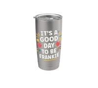 FRANKIE Personalized Retro Girls Custom FRANKIE Name Bicchiere termico in acciaio inox doppia parete