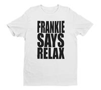 Frankie Says Relax T Shirt - Maglietta anni '80 per uomo e donna, Nero , XXL