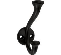 Franklin Brass Ganci da parete per cappotti, cappelli e cappelli, stile casual, colore nero opaco, confezione da 5, B46707K-FB-C