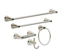 Franklin Brass Kinla - Set di accessori per bagno, 5 pezzi, Nichel satinato, 5 Piece Kit