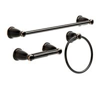 Franklin Brass Kinla - Set di accessori per il bagno, 3 pezzi, colore: Bronzo lucidato a olio