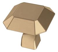 Franklin Brass Napier, pomello per armadietto, bronzo champagne, pomello per cassetti da 29 mm, confezione da 5, P41759K-CZ-B