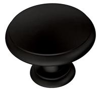 Franklin Brass P35597Z-FB-B1 Pomello rotondo per armadietto, 32 mm, nero opaco, confezione da 5