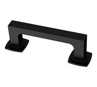 Franklin Brass Parow (5-Pack) Cabinet Handles 3" Hole Center Pulls | Matte Black Hardware Kitchen Door, Drawers, Dressers, Furniture P41769K-FB-B