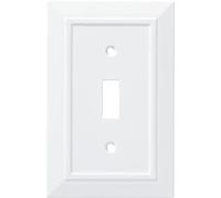 Franklin Brass W35241-PW-C Classic Architecture - Placca da parete per interruttore singolo, colore: bianco