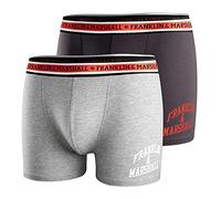 FRANKLIN & MARSHALL Optio Boxershorts Light Grey Melange/Black/White L
