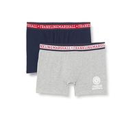 FRANKLIN & MARSHALL Optio Boxershorts Light Grey Melange/Blue/White/S