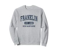 Franklin New Hampshire NH, Design Vintage Sportivo Atletico Felpa