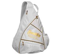 Franklin Sports 52823C5, Borse, Borsone a Tracolla Materiale ed Attrezzatura, Tiene Racchette, Palle, Accessori, Borsa Ufficiale US Open Pickleball Unisex-Adult, Bianco/Oro, Misura Unica