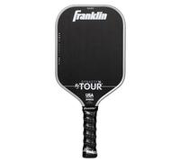 Franklin Sport Pro Pickleball Paddles - FS Tour Series Carbon Fiber Pickleball Paddles - Ufficiale USA Pickleball (USAPA) approvato - Dynasty Pro Player Paddle - 16 mm Polymer Core - Grigio