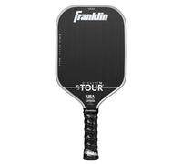 Franklin Sport Pro Pickleball Paddles - FS Tour Series Carbon Fiber Pickleball Paddles - Ufficiale USA Pickleball (USAPA) approvato - Dynasty Pro Player Paddle - 14 mm Polymer Core - Grigio
