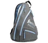 Franklin Sports 52823C3, Borse, Borsone a Tracolla Materiale ed Attrezzatura, Tiene Racchette, Palle, Accessori, Ufficiale US Open Pickleball Unisex-Adult, Grigio/Blu, Borsa per Il Trasporto da 51 cm