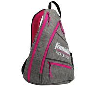 Franklin Sports 52823C1, Borse, Borsone a Tracolla Materiale ed Attrezzatura, Tiene Racchette, Palle, Accessori, Ufficiale US Open Pickleball Unisex-Adult, Grigio/Rosa, Borsa per Il Trasporto da 51 cm