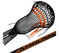 Franklin Sports Boys + Mens Lacrosse Sticks - Youth Attack + Midfield LAX Stick - Lightweight Kids + Adults Aluminum Lacrosse Stick - Ambush - 26"