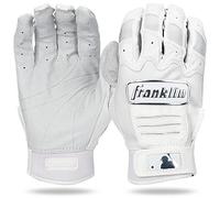 Franklin Sports CFX PRO Full Color Chrome Series Guanti da battitore CFX PRO Full Color Chrome Batting Guanti, Bianco, Adulto Medium
