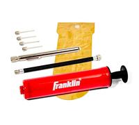 Franklin Sports Kit di Pompa per Palla, 19 cm, Pompa a Mano ed ago, Ottimo per palloni da Basket, Calcio e Altro, Tubo Flessibile, manometro e Borsa di Trasporto