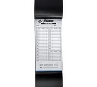 Franklin Sports MLB Baseball + Softball Lineup Cards - 25 fogli di gioco line up libro + supporto per allenatori + manager - nero