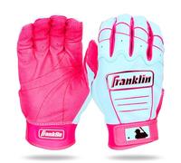 Franklin Sports MLB CFX Pro - Guanti da battuta per adulti e adolescenti, in pelle di alta qualità, colore blu Carolina, per adulti, taglia XL