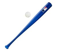 Franklin Sports MLB Kids - Mazza da Baseball in plastica + Palla, Leggera, 76,2 cm, Colore: Blu
