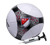 Franklin Sports MLS Pro Vent - Pallone da calcio ufficiale con copertura morbida, dimensioni e peso ufficiali, pompa ad aria inclusa