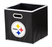 Franklin Sports NFL Team Fabric Storage Cubes - Made to Fit Contenitore organizzatori (27,9 x 26,7 x 26,7 cm), Black