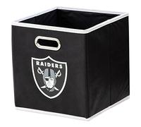 Franklin Sports NFL Team Fabric Storage Cubes - Made to Fit Contenitore organizzatori (27,9 x 26,7 x 26,7 cm), Black