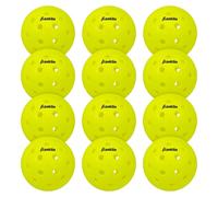 Franklin Sports Outdoor X-40 - Palline da pickleball, approvate dagli Stati Uniti (USAPA), confezione da 12 pezzi, colore: giallo ottico