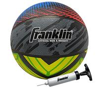 Franklin Sports Pallone da Basket Mystic della Misura Ufficiale, per Interni ed Esterni, Pallone di Gomma da 75 cm, Pompa ad Aria Inclusa