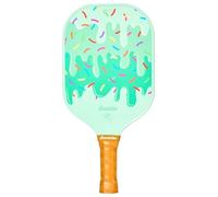 Franklin Sports Racchetta da pickleball per bambini, superficie in fibra di vetro a grana massima, anima in polipropilene, approvata USAP, gelato
