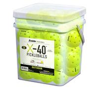 Franklin Sports 52889, Secchio di Palle X-40 Pickleball (USAPA), della Misura regolamentare da Esterno, Palla Ufficiale degli USA Open, Confezione Unisex-Adult, Giallo Ottico, 36 Pezzi
