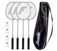 Franklin Sports Set di racchette da badminton e volano, include (4) racchette, (4) volani con borsa per il trasporto
