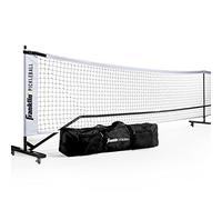 Franklin Sports 52936X, Set di Rete da Pickleball Portatile con Ruote, da Esterno, Misura Ufficiale da 6.7 m, con Borsa da Viaggio Unisex-Adult, Bianco/Nero, Taglia Unica