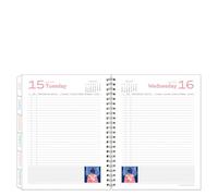 FranklinCovey - Quaderno con rilegatura a spirale, sei mesi, motivo: Her Point of View (Monarch, luglio 2025 - dicembre 2025)