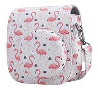 Frankmate Instant Camera Case Compatible with Fujifilm Instax Mini 12 11 9 8 Camera Leather Bag with Pocket and Adjustable Shoulder Strap Accessories