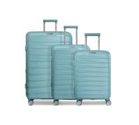 Franky Articolo Londra, verde menta, Set, Trolley rigido con ruote doppie