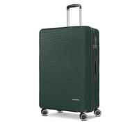 Franky Dallas 3.0 - Trolley rigido con 4 ruote, Oliva, Koffer L 75 cm, Valigia con ruote doppie e lucchetto TSA