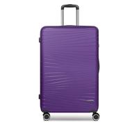 Franky Dallas 3.0 - Trolley rigido con 4 ruote, Viola, Koffer L 75 cm, Valigia con ruote doppie e lucchetto TSA