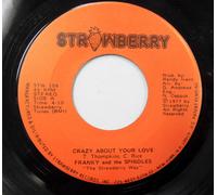 Franky E The Spindles Soul 45 Crazy About Your Love On Fragola Etichetta Mint