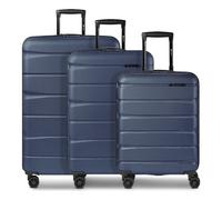 Franky Munich 4.0 4 ruote Set di valigie 3 pezzi espandibile blu