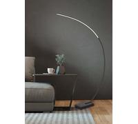 FRANKYSTAR Bangkok Piantana Led Ad Arco Nero Base Marmo Nero Dimmerabile H. 180Cm