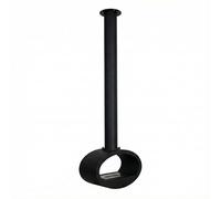 Frankystar Nerone - Camino da Soffitto Sospeso Bifacciale 65x220x40 cm di Design da Interno Nero