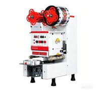FRANREADER Macchina per Bubble Tea sigillatrice 700-800 Tazze/h 5s Seconda sigillatura Rinforzata antisporco, Controllo Temperatura, Occhio elettronico, Lama autopulente, Facile Pulizia White