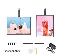 FRANREADER Menù retroilluminato a LED Montato a Parete Slim Snap Frame TV Light Box Cartellone Pubblicitario Pannello Pubblicitario LED per Bar Sala da Pranzo Fixedbracket-60 * 100cm/23.6 * 39.4in