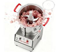 FRANREADER Robot da Cucina Professionale con capacità 5L/7L/10L/15L - Tritatutto Elettrico 1400W in Acciaio Inox 201, Multifunzione per Bar, Ristoranti e attività di Ristorazione Collettiva 5L