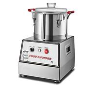 FRANREADER Robot da Cucina Professionale Multiuso - Tritatutto Elettrico 1400W, 5L/7L/10L/15L in Acciaio Inox 201, per Tritare, Mescolare e Emulsionare in Ristoranti, Gastronomie e Macellerie 7L