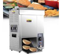FRANREADER Tostapane Automatico per Hamburger, riscaldatore Verticale per Hamburger, 2 kW, Temperatura Regolabile 50 ℃-300 ℃, Spessore Regolabile per Fast Food/ristoranti/panifici, Argento