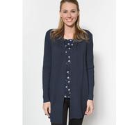 fransa FRZubasi - Cardigan lungo da donna, lavorato a maglia fine, Black Iris (60410), XXL