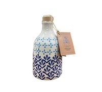 Frantoio Bigucci Olio Extravergine d'Oliva 100% Italiano Monocultivar in bottiglia di ceramica disegni blu 250 ml